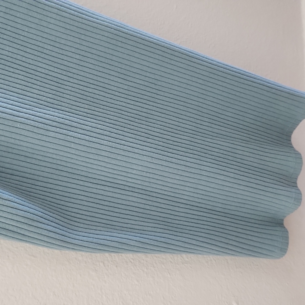 Wild Fable Ribbed Blue Dress - Picture 4 of 6